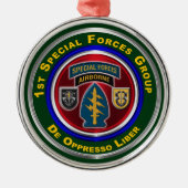 第1次特殊部隊グループ記念クリスマスクリスマス メタルオーナメント (正面)