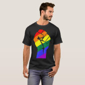 第1次虹の国旗ゲイプライド Tシャツ (正面フル)
