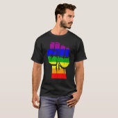第1次虹の国旗ゲイプライド Tシャツ (正面フル)