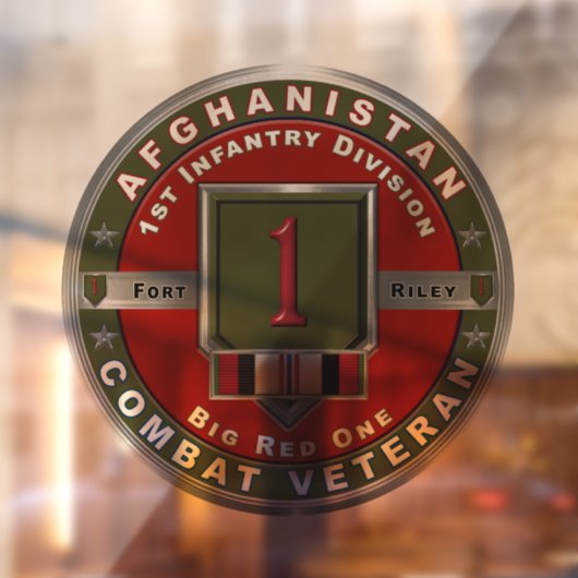 第1歩兵師団アフガニスタン退役軍人 ウィンドウサイン (シート2)