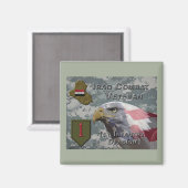 第1歩兵師団イラク戦闘退役軍人 マグネット (正面/裏面)