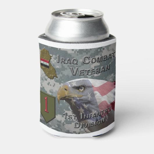 第1歩兵師団イラク戦闘退役軍人 缶クーラー (缶裏面)