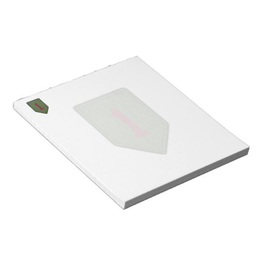 第1歩兵師団パッチメモ帳 ノートパッド (アングル)