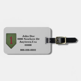 第1歩兵師団パッチ荷物タグ ラゲッジタグ