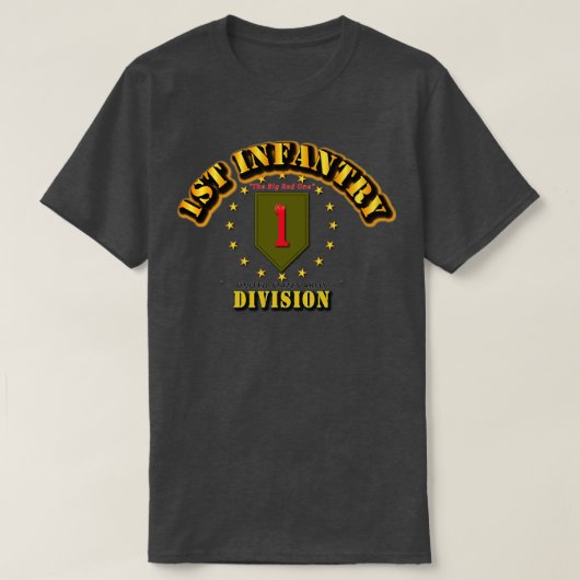 第1歩兵師団ビッグレッドワン Tシャツ (デザイン正面)