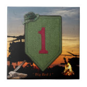 第1歩兵師団フォートライリービッグレッドワン退役軍人 タイル (正面)