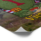 第1歩兵師団ベトナム戦争パッチプリント ポスター (角)