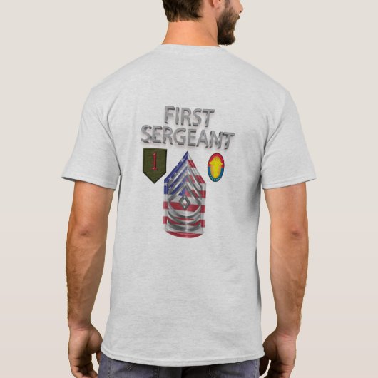 第1歩兵師団曹長 Tシャツ (裏面)