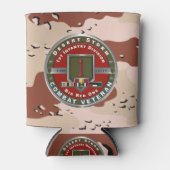 第1歩兵師団砂嵐退役軍人 缶クーラー (正面)