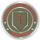 第1歩兵師団退職した シール (正面)