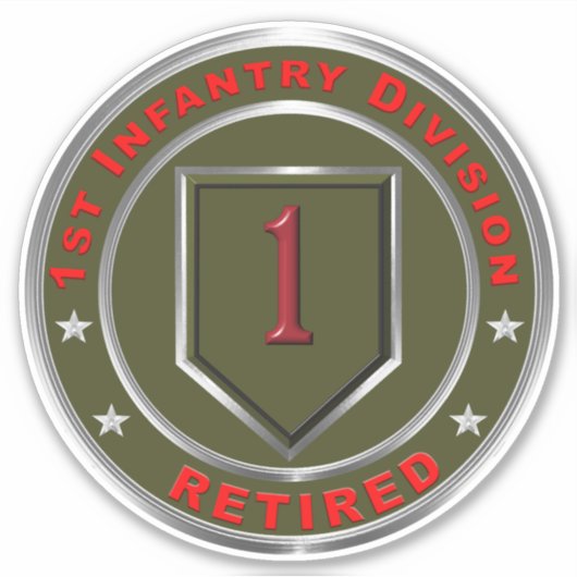 第1歩兵師団退職した シール (正面)