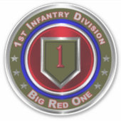 第1歩兵師団 シール (正面)