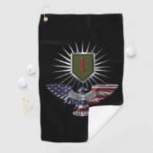 第1歩兵師団「ビッグレッドワン」カスタムワシ ゴルフタオル (インサイチュ)