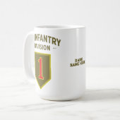 第1歩兵師団「ビッグレッドワン」カスタム コーヒーマグカップ (正面左)