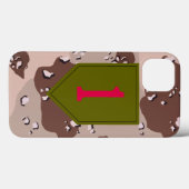 第1歩兵師団「ビッグレッドワン」砂漠 Case-Mate iPhoneケース (裏面 (横))