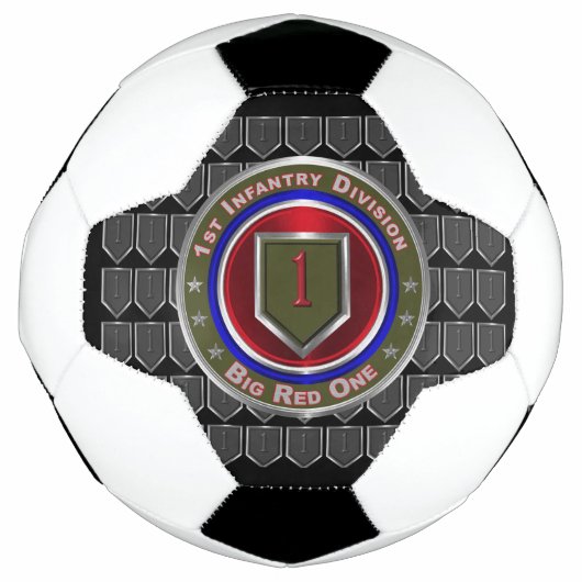 第1歩兵師団 "ビッグ レッド ワン" サッカーボール (正面)