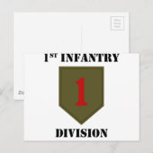第1歩兵師団(文字) ポストカード (正面/裏面)