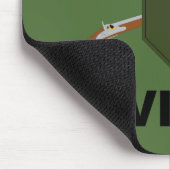 第1歩兵師団 – 横断小銃 – 文字 マウスパッド (コーナー)