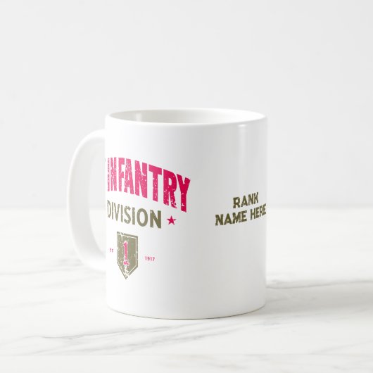 第1歩兵師団「BRO」 動揺して コーヒーマグカップ (正面左)