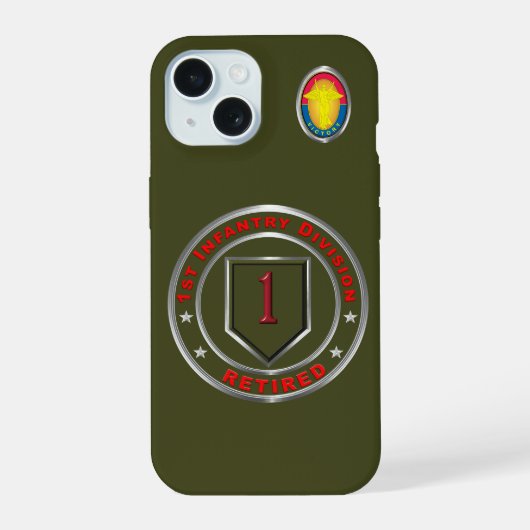 第1歩兵師団 iPhone 15ケース (裏面)
