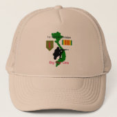 第1歩兵部隊の大きい赤1のベトナムの獣医の帽子 キャップ (正面)