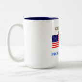 第1歩兵部隊の湾岸戦争のマグ ツートーンマグカップ (左)