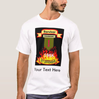 第1歩兵部隊の生存者ベトナムTet Offensi Tシャツ