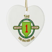 第1歩兵部隊"大きい赤1 " セラミックオーナメント (右)