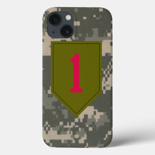 第1歩兵部隊"大きい赤1"デジタル Case-Mate iPhoneケース (裏面)