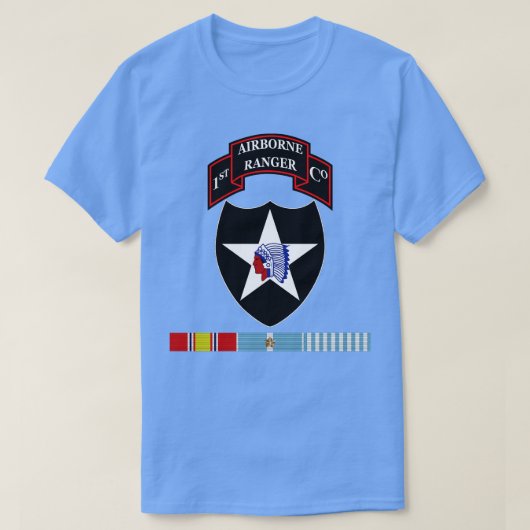 第1歩兵隊Co第2ID SSI(韓国SVC X搭載) Tシャツ (デザイン正面)