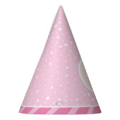 第1歯ベビーピンクガールパーティー帽子 パーティーハット (左)
