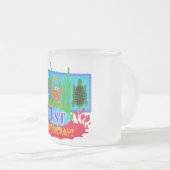 第1海底冒険の誕生日のTシャツ フロストグラスマグカップ (正面右)