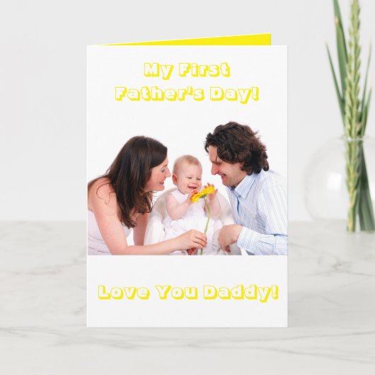 第1父の日のネクタイ…ed Togetherフォトカード カード (正面)