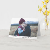 第1父モダンの日の写真カード カード (黄色い花)