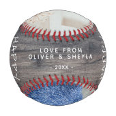 第1父素朴の日の台本2フォトコラージュ 野球ボール (裏面)