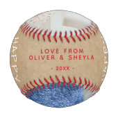 第1父素朴の日の台本2フォトコラージュ 野球ボール (裏面)