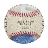 第1父素朴の日の脚本2フォトコラージュBas 野球ボール (裏面)