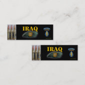 第1特殊部隊グループイラクvesson bookmarker スキニー名刺 (正面/裏面)