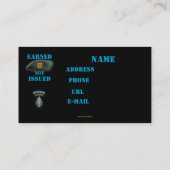 第1特殊部隊グループvetsイラクの名刺 名刺 (裏面)