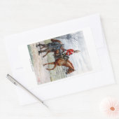 第1王室の竜騎兵 長方形シール (封筒)