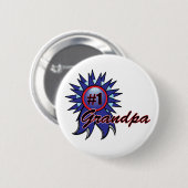 第1祖父#1の青い賞 缶バッジ (正面&裏面)