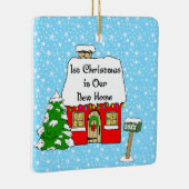 第1私達の新しい家のクリスマス セラミックオーナメント (右)