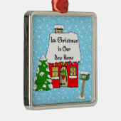 第1私達の新しい家のクリスマス メタルオーナメント (右)