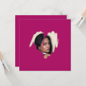 第1種マゼンタ落書きハート カード (正面/裏面インサイチュ)