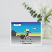 第1種飛行国際的付き添い人 ポストカード (スタンド正面)