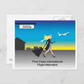 第1種飛行国際的付き添い人 ポストカード (正面/裏面)