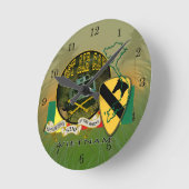 第1空気Cav -ベトナム ラウンド壁時計 (傾斜)