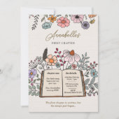 第1章ストーリーブック誕生日フローラ招待状 招待状 (正面)