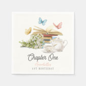 第1章蝶の物語の本の第1の誕生日 スタンダードカクテルナプキン (正面)