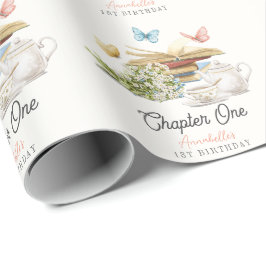 第1章蝶の物語の本の第1の誕生日 ラッピングペーパー